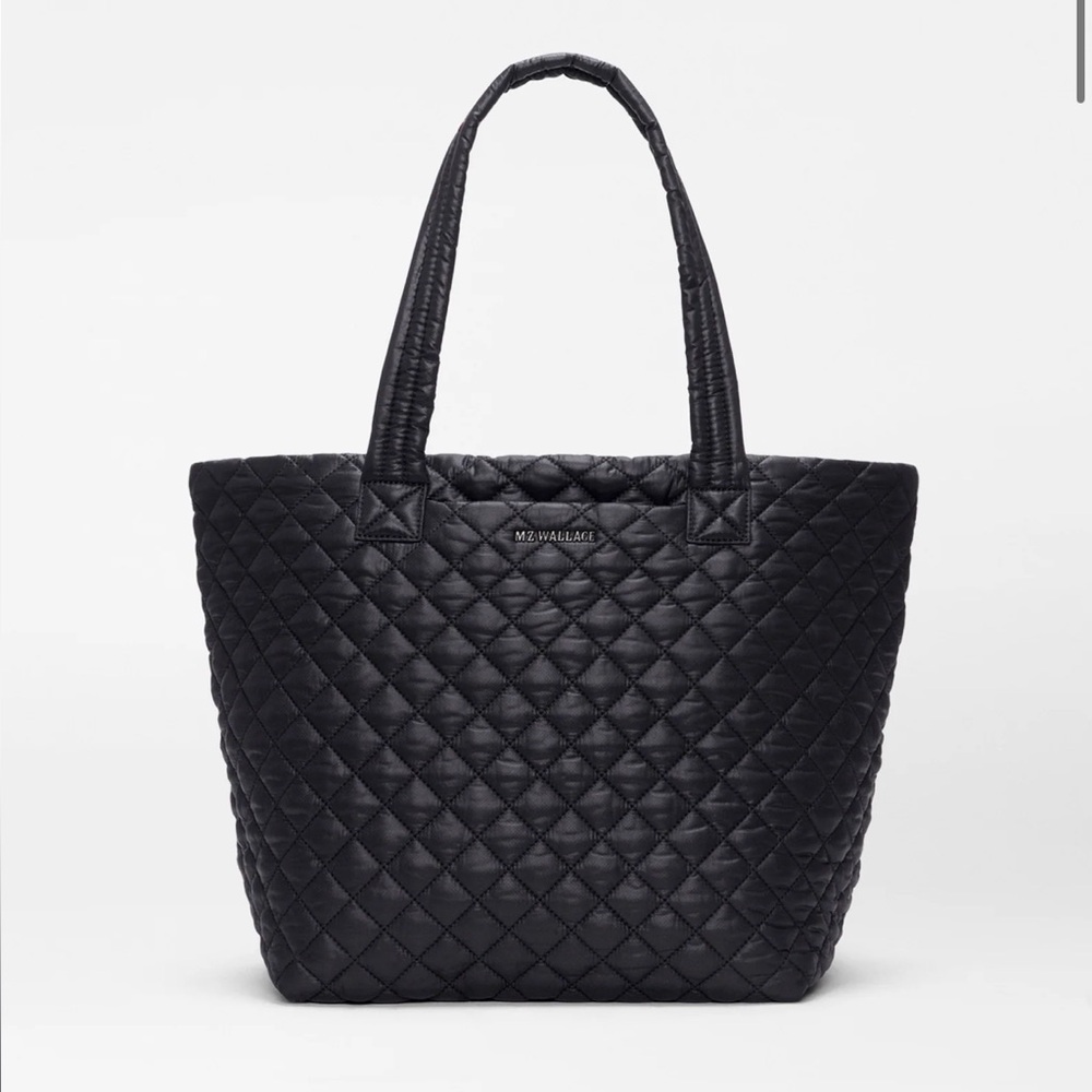 MZ WALLACE Quilted Black Tote medium
